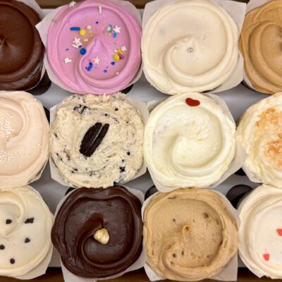 Baked & Wired signature cupcakes in various flavors