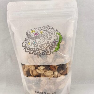 Hit the trails with our new addition to the Hippie Family! A blend of roasted salted peanuts,roasted cashews, toasted whole almonds, bittersweet chocolate chips, peanut butter chips, and dried sour cherries.